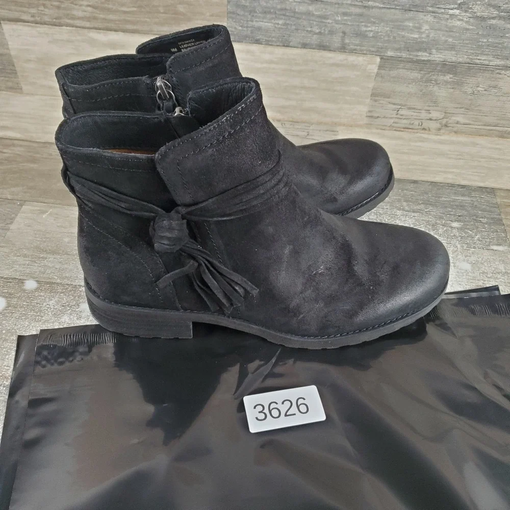 Sofft Blake Womens Booties Sz 9 M Black Suede Waterproof Side Zip Ankle Boots - Picture 12 of 12
